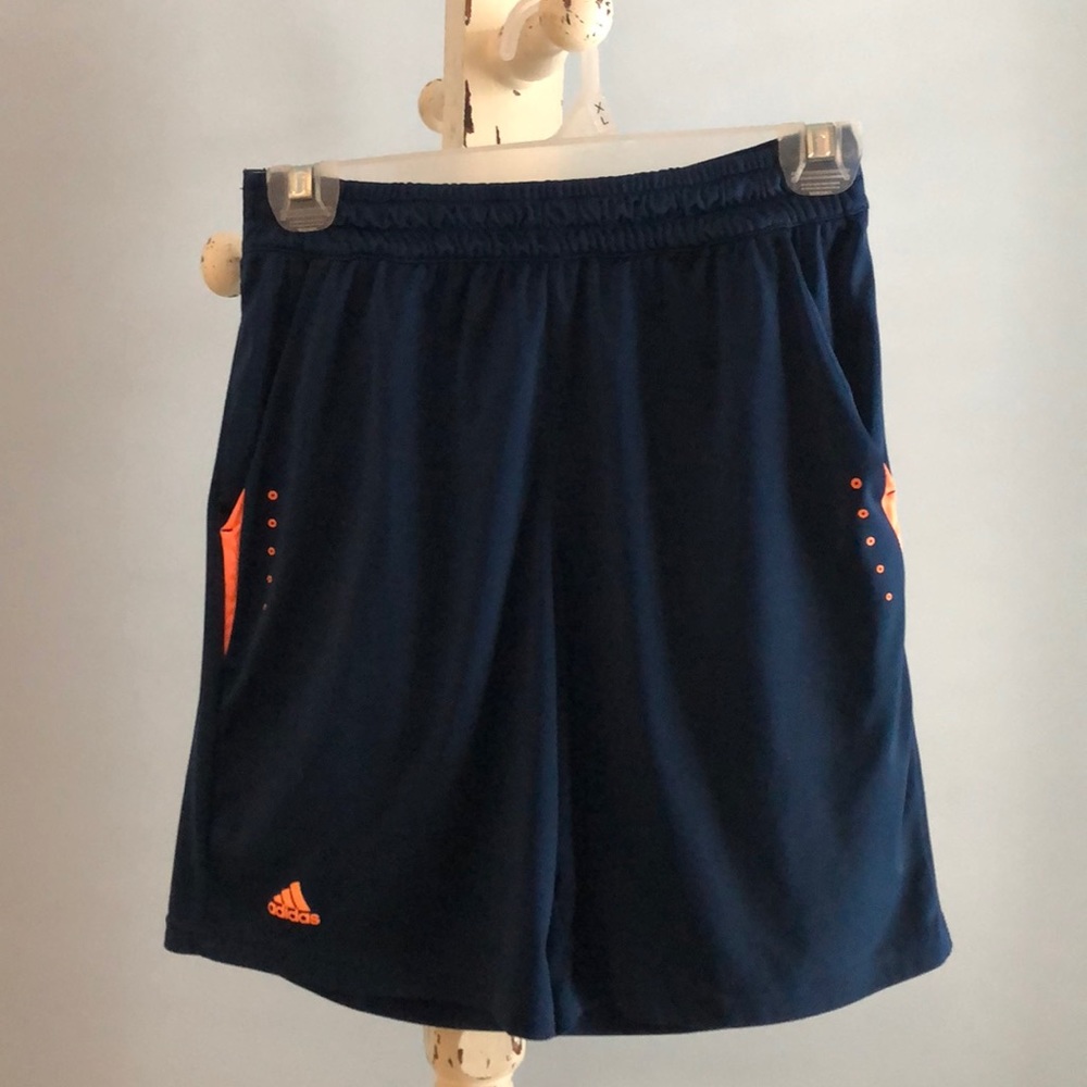 Adidas Boys Sz L Navy Short